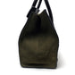 CELINE 165213 Luggage Mini Shopper Shoulder Bag Tote Bag Suede/Leather Women's Khaki
