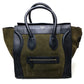 CELINE 165213 Luggage Mini Shopper Shoulder Bag Tote Bag Suede/Leather Women's Khaki