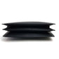 CELINE Shoulder Bag with Logo Hardware and Diamond Clutch, Suede/Leather, Gray and Black, Women's