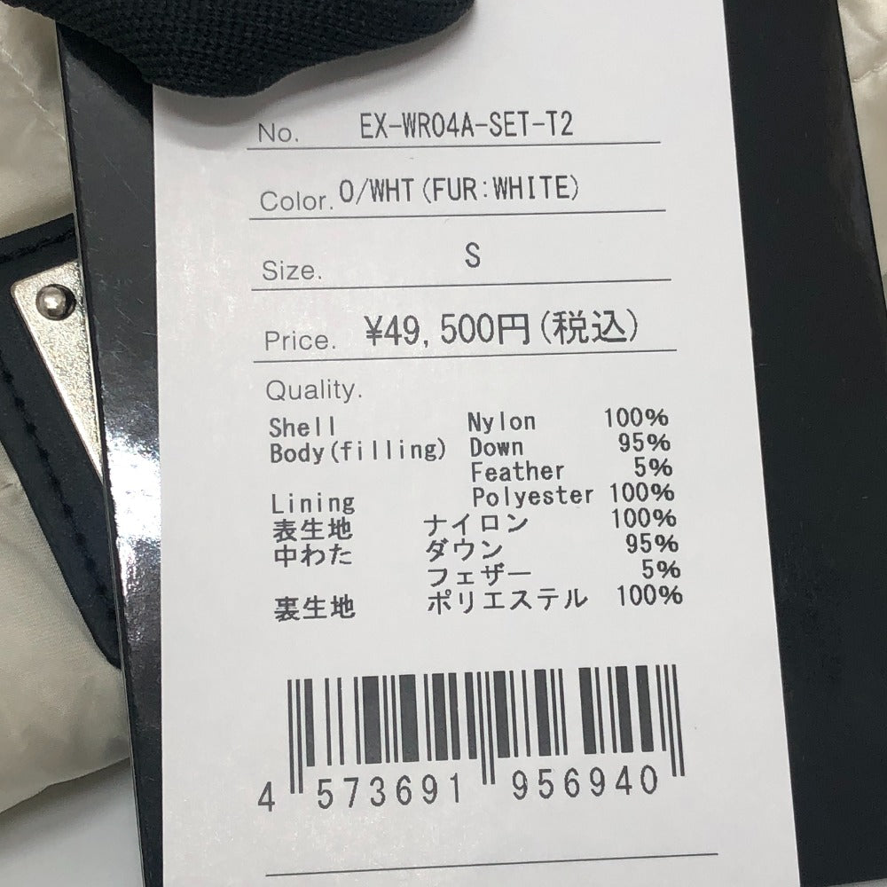 TAION EX-WR04A-SET-T2 Tion Extra Reversible Down and Eco-Fur Crew Neck apparel Down vest Nylon White Used