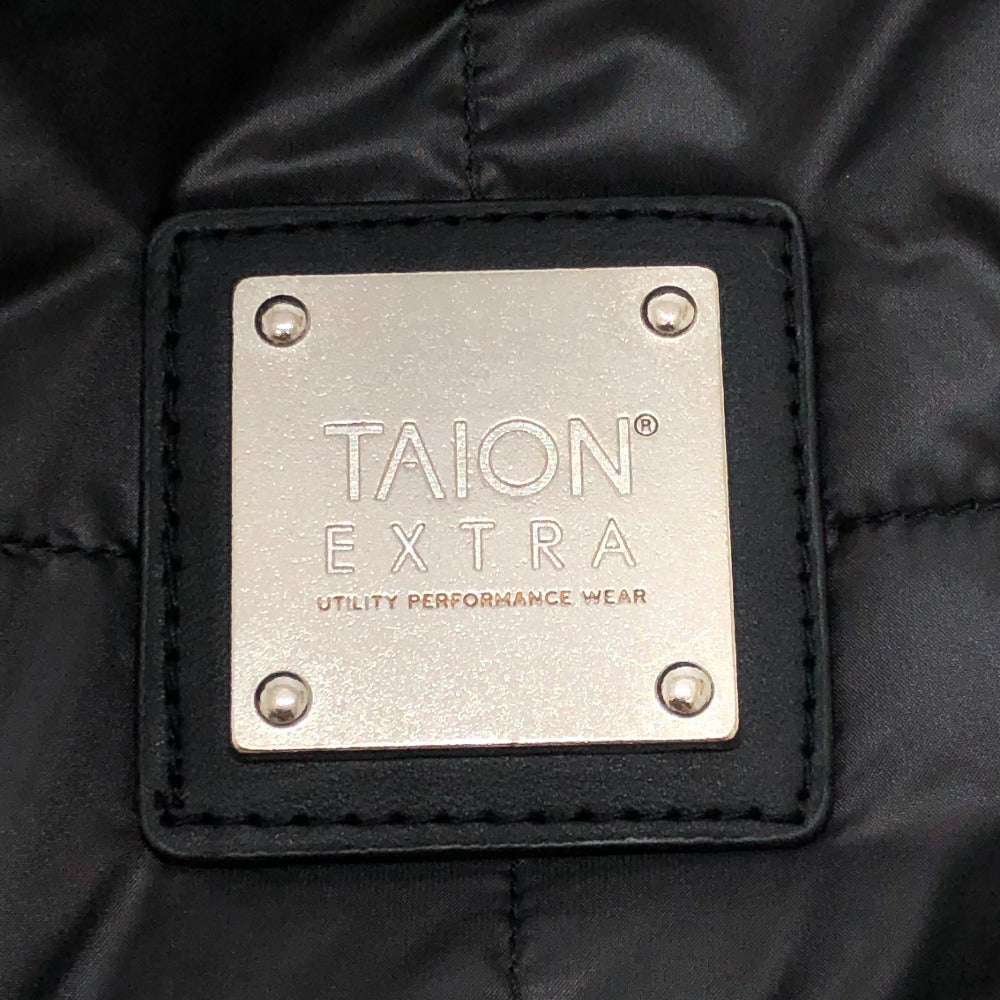 TAION EX-WR04A-SET-T2 Taion Extra Reversible Down and Eco-Fur Vest, Nylon, Women's, Black