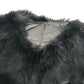 TAION EX-WR04A-SET-T2 Taion Extra Reversible Down and Eco-Fur Vest, Nylon, Women's, Black