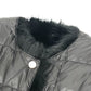 TAION EX-WR04A-SET-T2 Taion Extra Reversible Down and Eco-Fur Vest, Nylon, Women's, Black