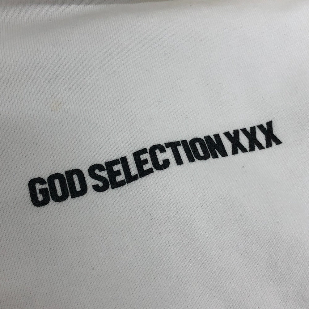 GOD SELECTION XXX ボックスロゴ パーカー 長袖 パーカー コットン メンズ ホワイト
