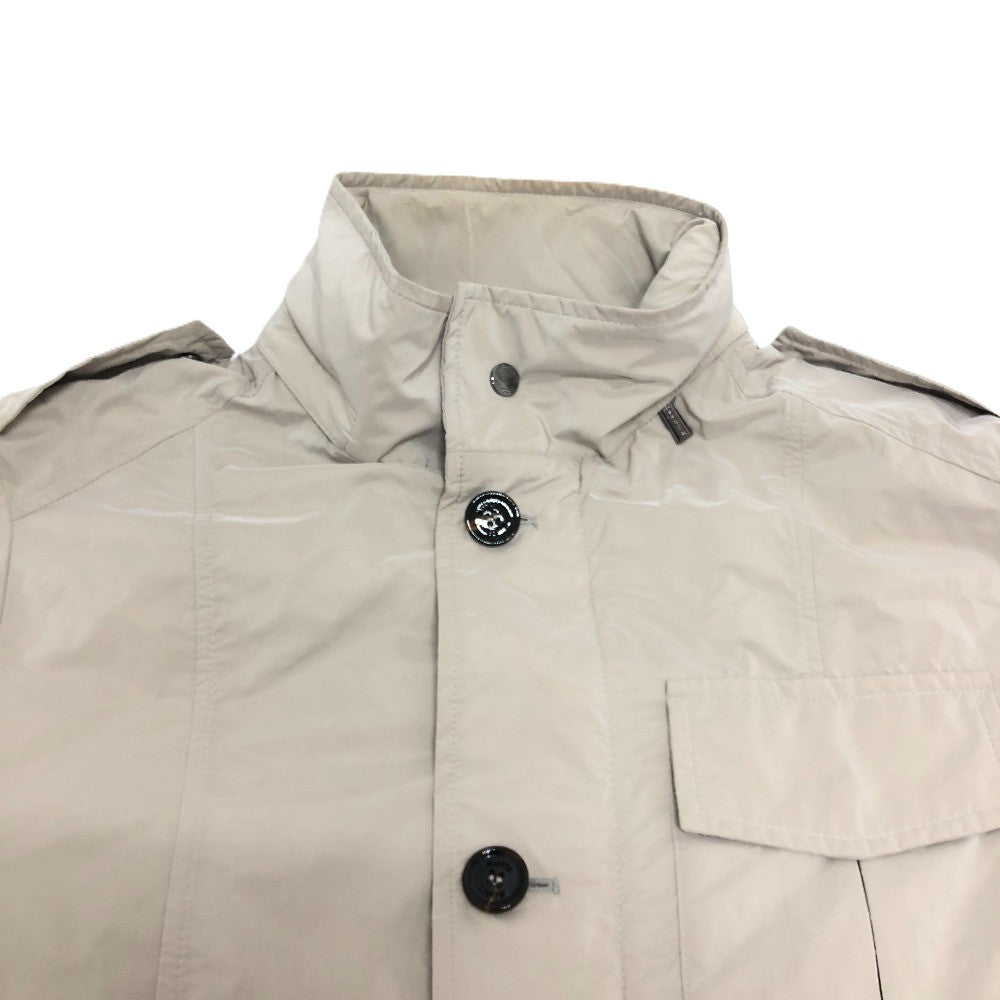 MooRER ジップアップ ジャケット 上着 ジャケット ナイロン メンズ グレーベージュ グレー