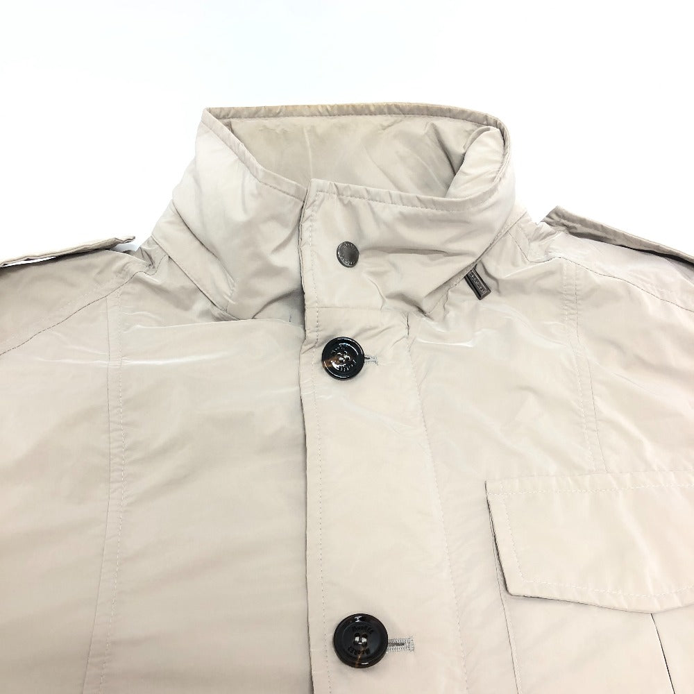 MooRER ジップアップ ジャケット 上着 ジャケット ナイロン メンズ グレーベージュ グレー