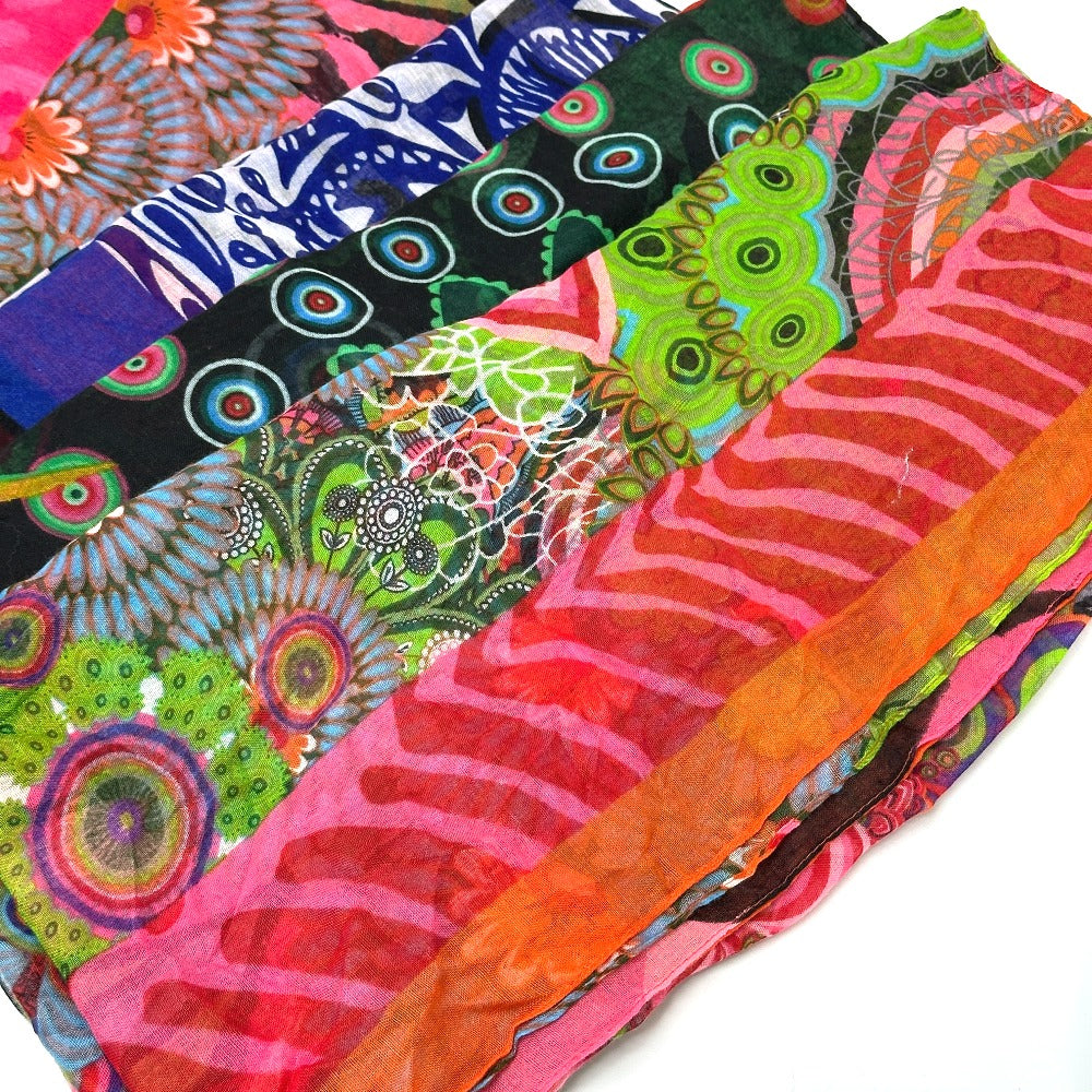 Desigual ストール ショール 17点セット アクセサリー マフラー ストール ポリエステル レディース マルチカラー