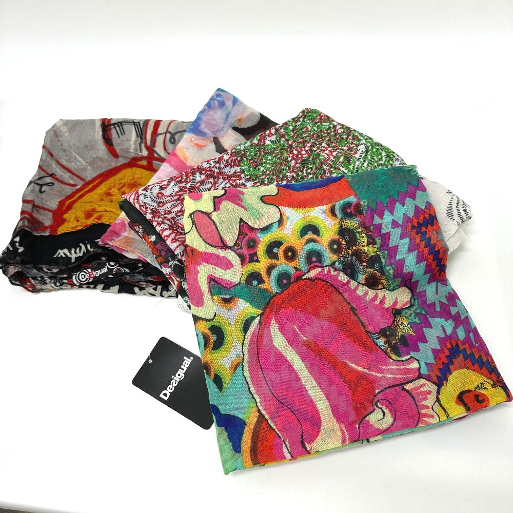 Desigual ストール ショール 17点セット アクセサリー マフラー ストール ポリエステル レディース マルチカラー