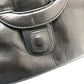 CELINE Logo Crossbody Bag Shoulder Bag Leather Women's Black