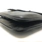CELINE Logo Crossbody Bag Shoulder Bag Leather Women's Black