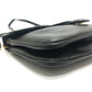 CELINE Logo Crossbody Bag Shoulder Bag Leather Women's Black