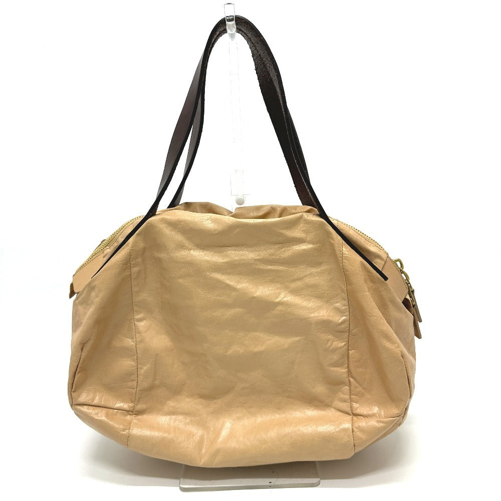 CELINE Women's Padded Shoulder Bag/Handbag in Beige Leather