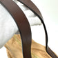 CELINE Women's Padded Shoulder Bag/Handbag in Beige Leather
