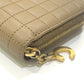 CELINE 663BFL.15KH Quilted C Charm Compact Zip Wallet Wallet coin purse Leather Car key Brown Used