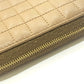 CELINE 663BFL.15KH Quilted C Charm Compact Zip Wallet Wallet coin purse Leather Car key Brown Used