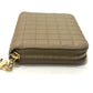 CELINE 663BFL.15KH Quilted C Charm Compact Zip Wallet Wallet coin purse Leather Car key Brown Used