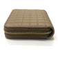 CELINE 663BFL.15KH Quilted C Charm Compact Zip Wallet Wallet coin purse Leather Car key Brown Used