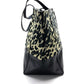 CELINE Leopard Print Horizontal Cabas Tote Bag in Canvas/Leather, Women's, Black and Beige