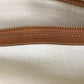 CELINE 190062 Shoulder Bag, Horizontal Cabas Logo Tote Bag, Canvas/Leather, Women's, Natural/Tan Beige