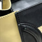 CELINE Micro Shopper Luggage Series Tote Bag, Leather, Women's, Beige/Black