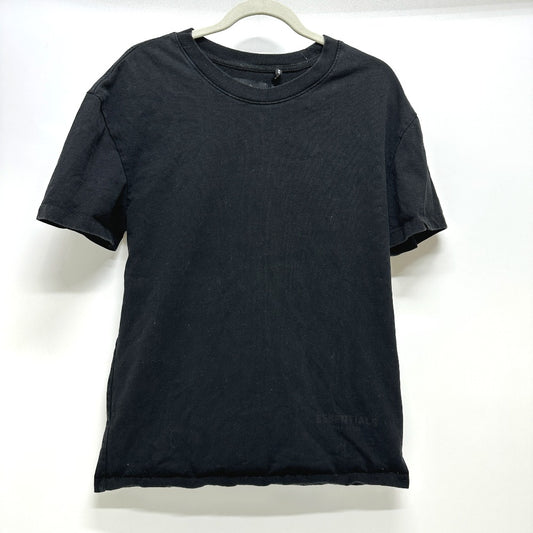 S.ESSENTIALS logo Apparel Clothing Crew Neck Tops Short sleeve T-shirt cotton Black Used