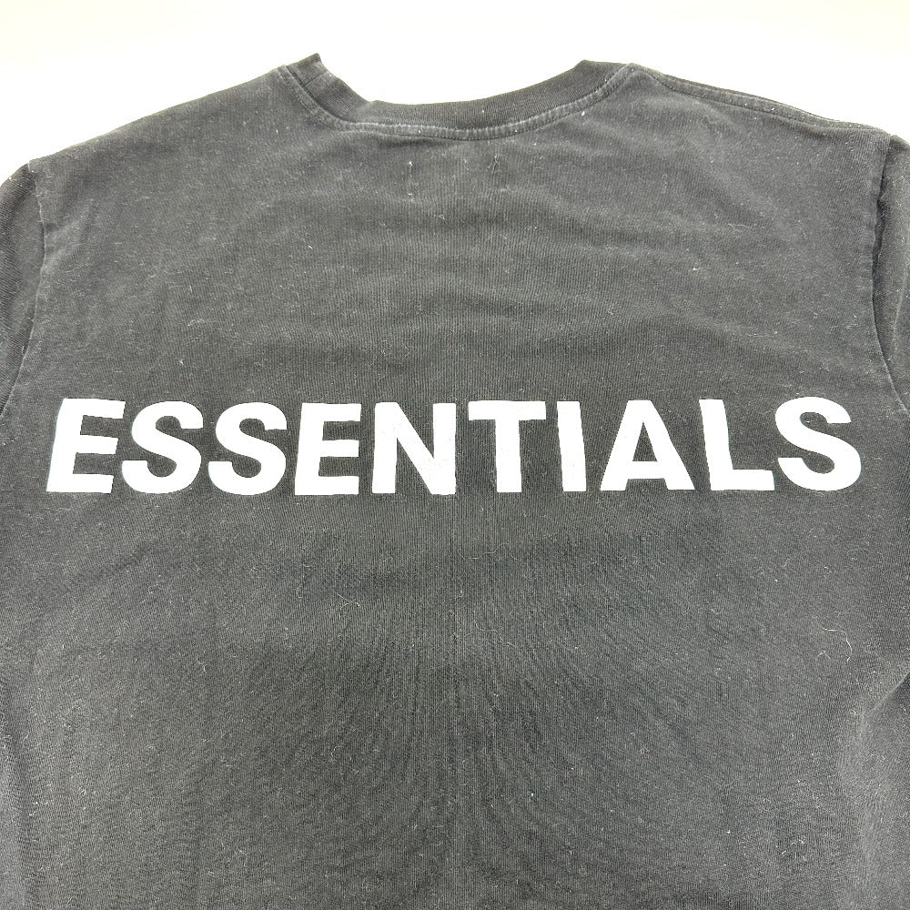 S.ESSENTIALS logo Apparel Clothing Crew Neck Tops Short sleeve T-shirt cotton Black Used