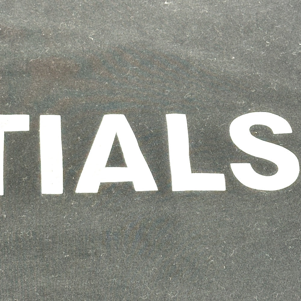 S.ESSENTIALS logo Apparel Clothing Crew Neck Tops Short sleeve T-shirt cotton Black Used