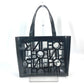 CELINE ロゴ ショルダーバッグ 肩掛け トートバッグ ビニール レディース ブラック