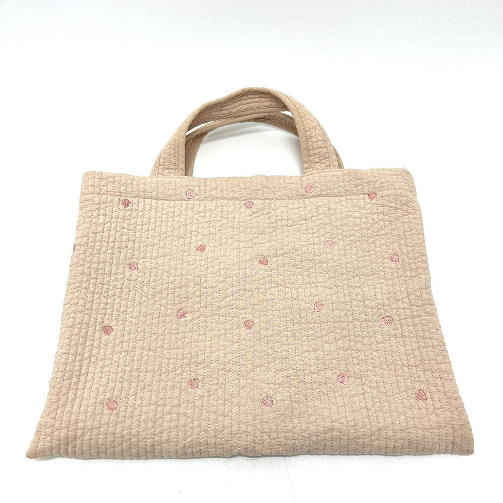 dot&dot Mothers bag Nubibag heart embroidered bag Tote Bag Canvas Beige/pink Used