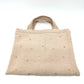 dot&dot Mothers bag Nubibag heart embroidered bag Tote Bag Canvas Beige/pink Used