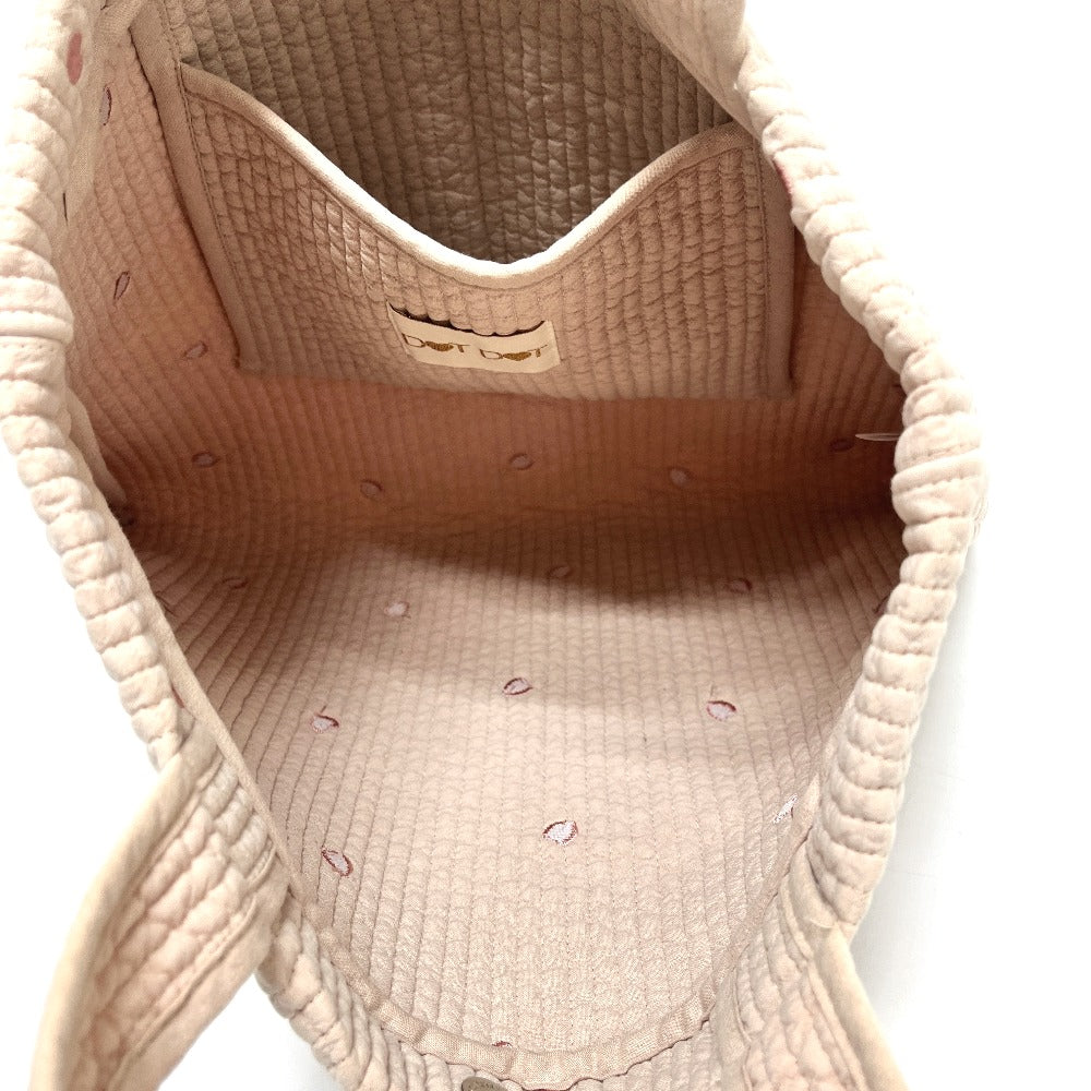 dot&dot Mothers bag Nubibag heart embroidered bag Tote Bag Canvas Beige/pink Used