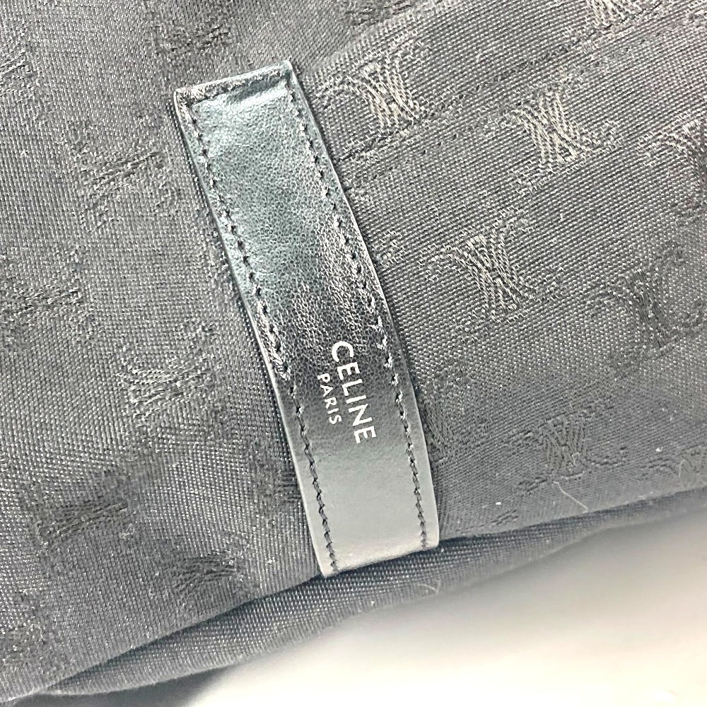 CELINE トリオンフ ロゴ カバン バックパック リュックサック キャンバス メンズ ブラック