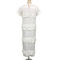 BIBIY. B61-OP158WHF Frill design IRIS RUFFLE DRESS Short-sleeved apparel Dress cotton White Used