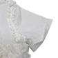 BIBIY. B61-OP158WHF Frill design IRIS RUFFLE DRESS Short-sleeved apparel Dress cotton White Used