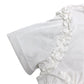 BIBIY. B61-OP158WHF Frill design IRIS RUFFLE DRESS Short-sleeved apparel Dress cotton White Used