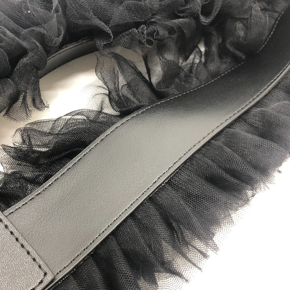 BIBIY. Frill design Lace Fashion accessory Shoulder strap Canvas Black Used