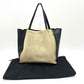 CELINE Cabagazette handbag tote bag, linen, women's, beige