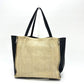 CELINE Cabagazette handbag tote bag, linen, women's, beige