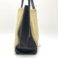 CELINE Cabagazette handbag tote bag, linen, women's, beige