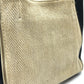 CELINE Cabagazette handbag tote bag, linen, women's, beige