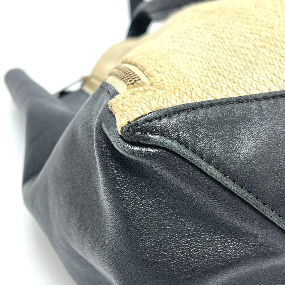 CELINE Cabagazette handbag tote bag, linen, women's, beige