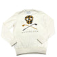 MARK&LONA V-neck skull Apparel, golf wear, knit tops, rhinestones, leopard print. sweater acrylic White Used