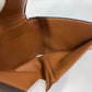 CELINE Triomphe Card Case with Flap, Bi-fold Wallet, Leather, Men's, Brown