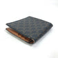 CELINE Triomphe Card Case with Flap, Bi-fold Wallet, Leather, Men's, Brown