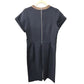 Denim By Victoria Beckham Apparel: Short-sleeved, double-zip, knee-length dress Dress polyester blue Used