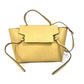 CELINE Mini Belt Bag, 2-Way Shoulder Bag, Leather, Women's, Yellow
