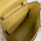 CELINE Mini Belt Bag, 2-Way Shoulder Bag, Leather, Women's, Yellow