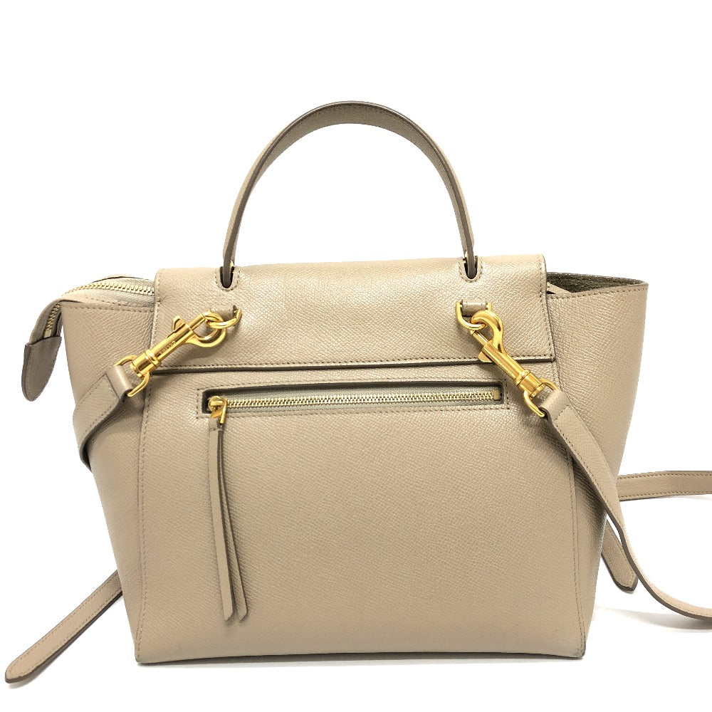 CELINE 189153 ベルトバッグ マイクロ 2WAYバッグ ショルダーバッグ 肩掛けバッグ カバン バッグ ハンドバッグ レザー レディース ベージュ