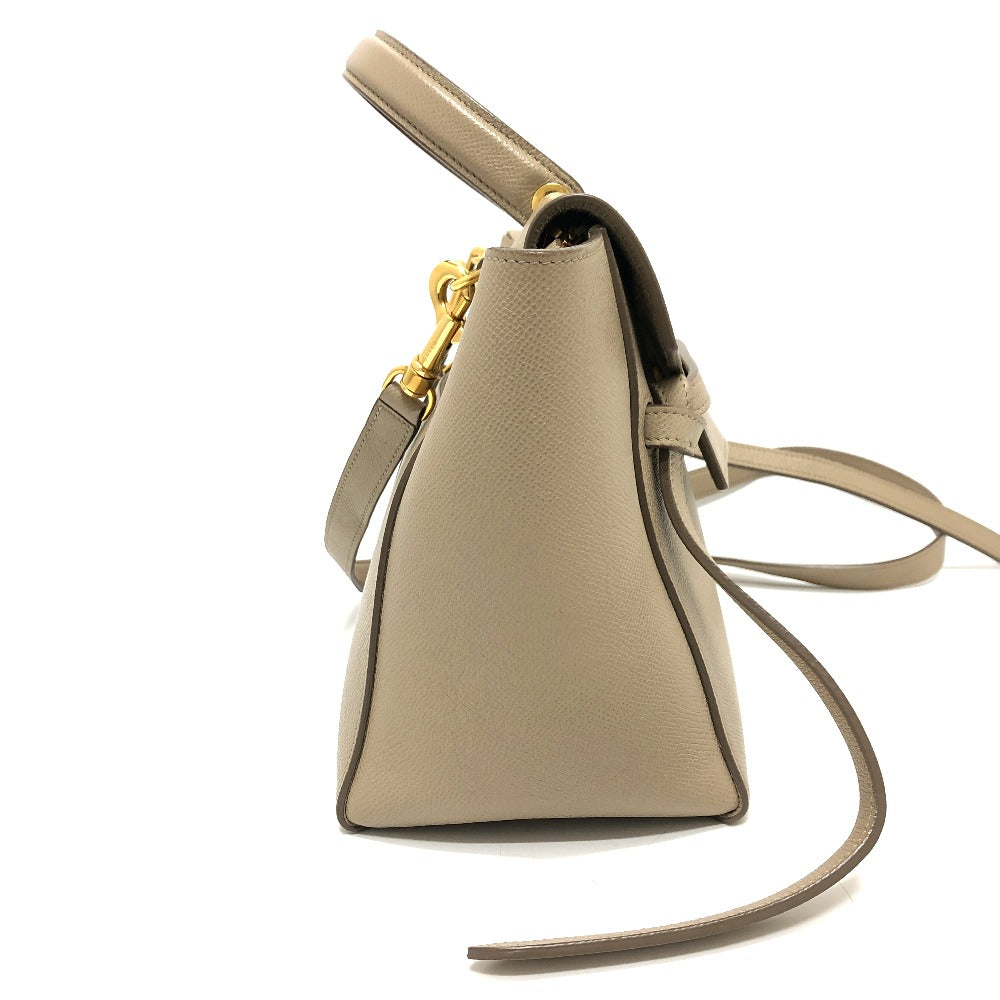 CELINE 189153 ベルトバッグ マイクロ 2WAYバッグ ショルダーバッグ 肩掛けバッグ カバン バッグ ハンドバッグ レザー レディース ベージュ