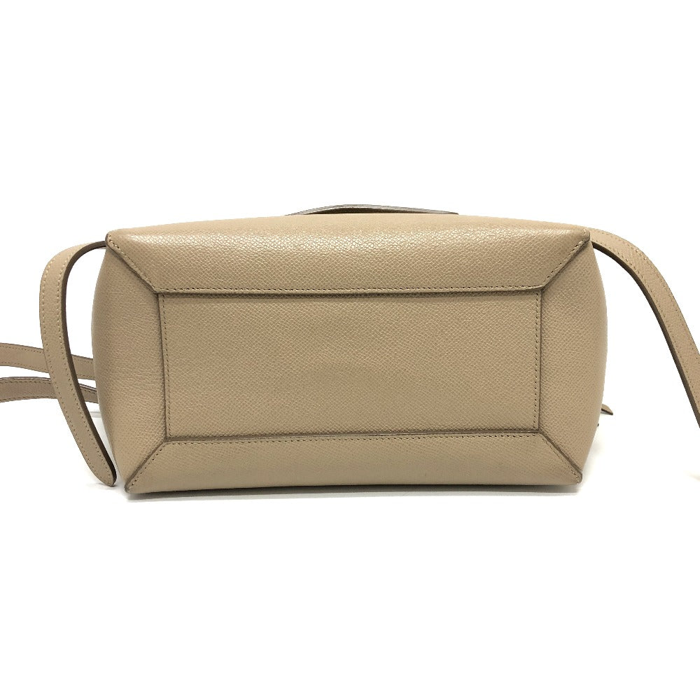 CELINE 189153 ベルトバッグ マイクロ 2WAYバッグ ショルダーバッグ 肩掛けバッグ カバン バッグ ハンドバッグ レザー レディース ベージュ